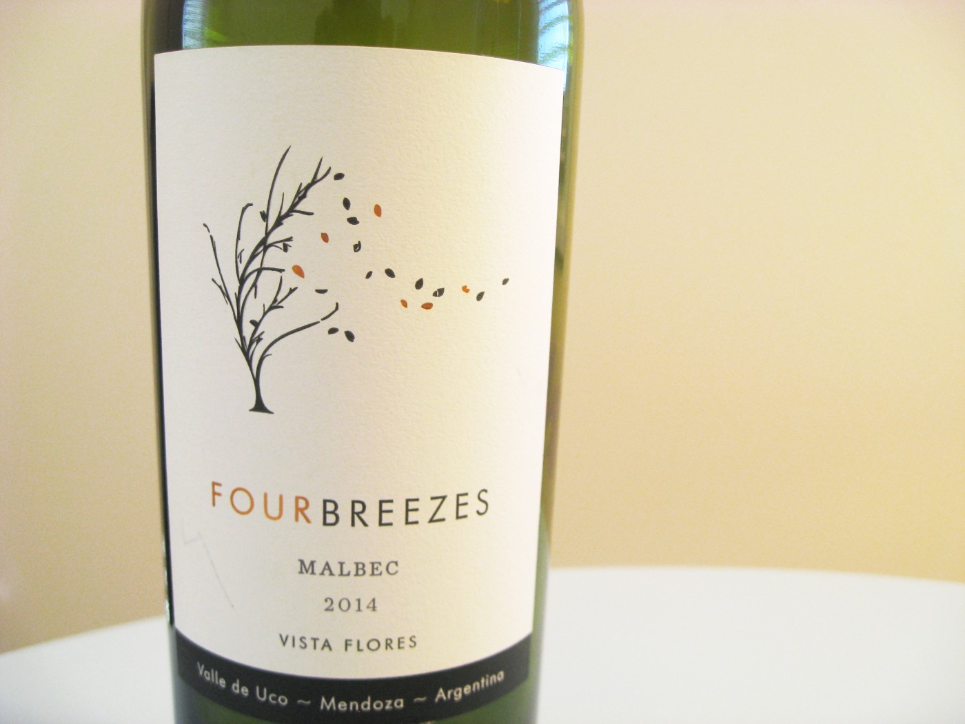 FourBreezes Malbec 2014, Vista Flores, Uco Valley, Mendoza, Argentina, Wine Casual
