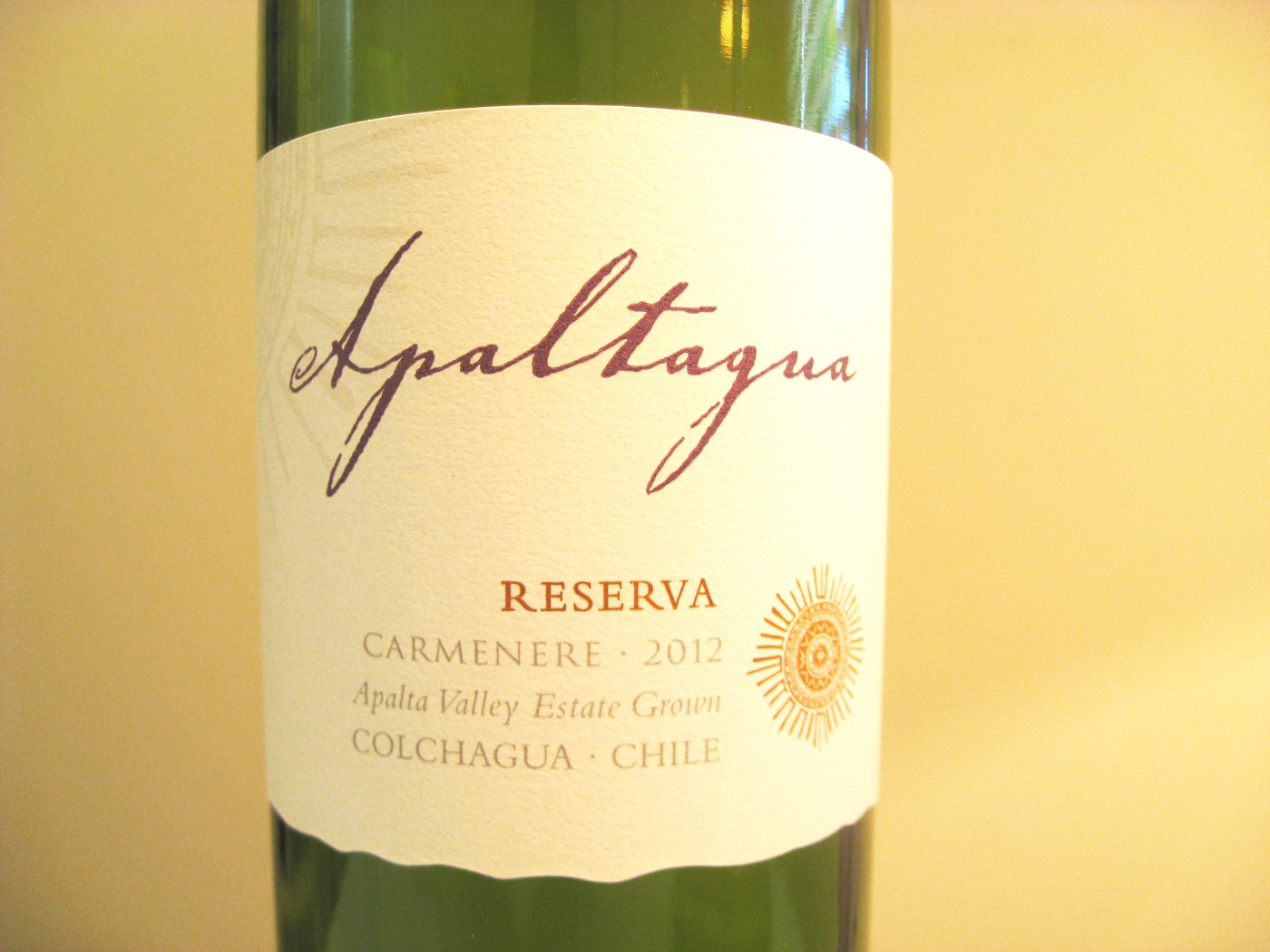 Apaltagua, Reserva Carmenere 2012, Apalta Valley Estate Grown, Colchagua, Chile, Wine Casual