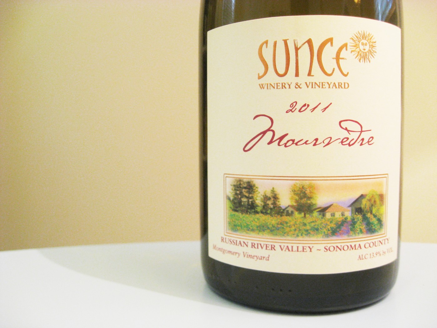Sunce Winery & Vineyard, Mourvedre 2011, Montgomery Vineyard, Russian River Valley, Sonoma County, California, Wine Casual