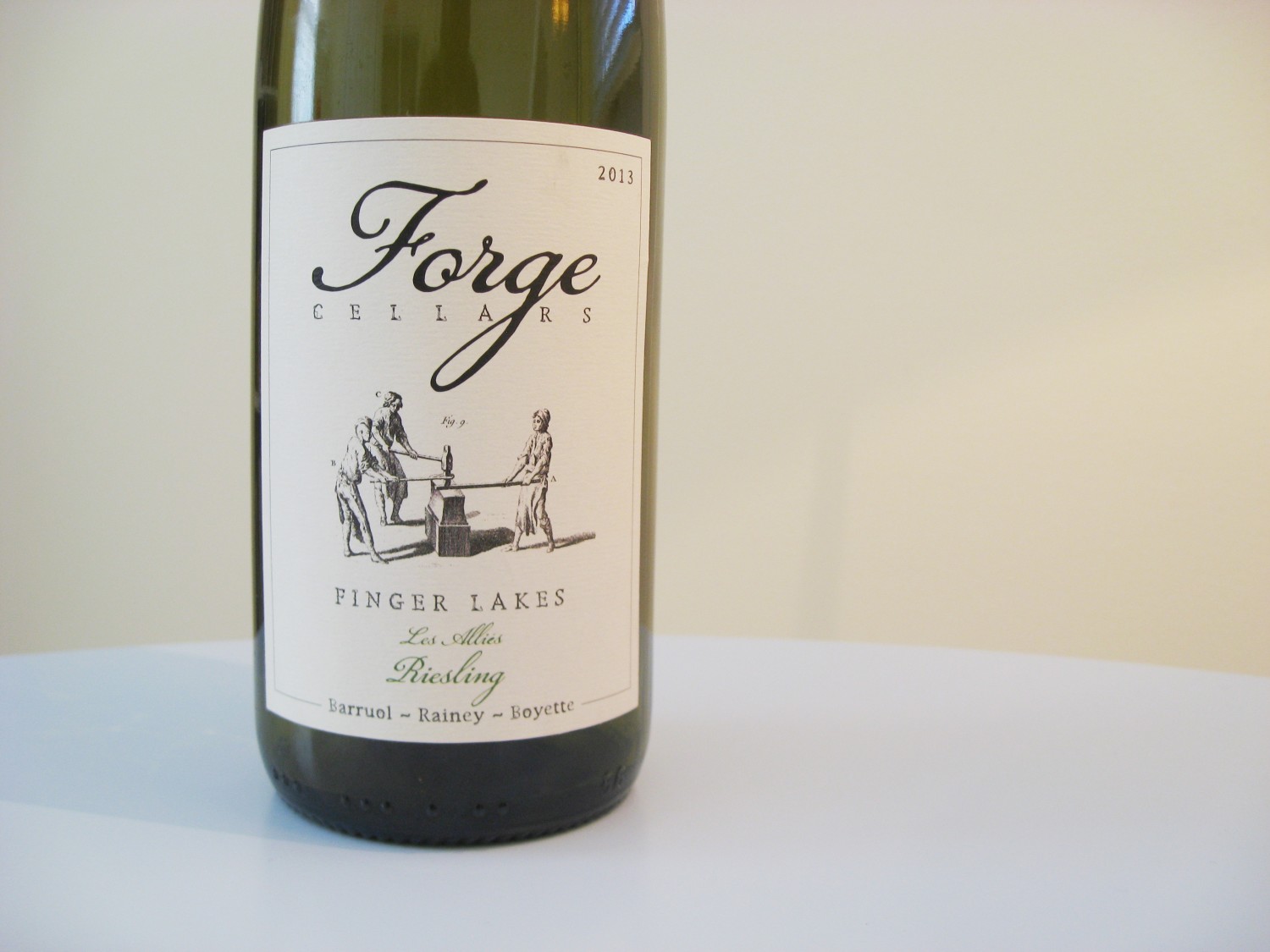 Forge Cellars, Riesling “Les Allies” 2013, Finger Lakes, New York, Wine Casual