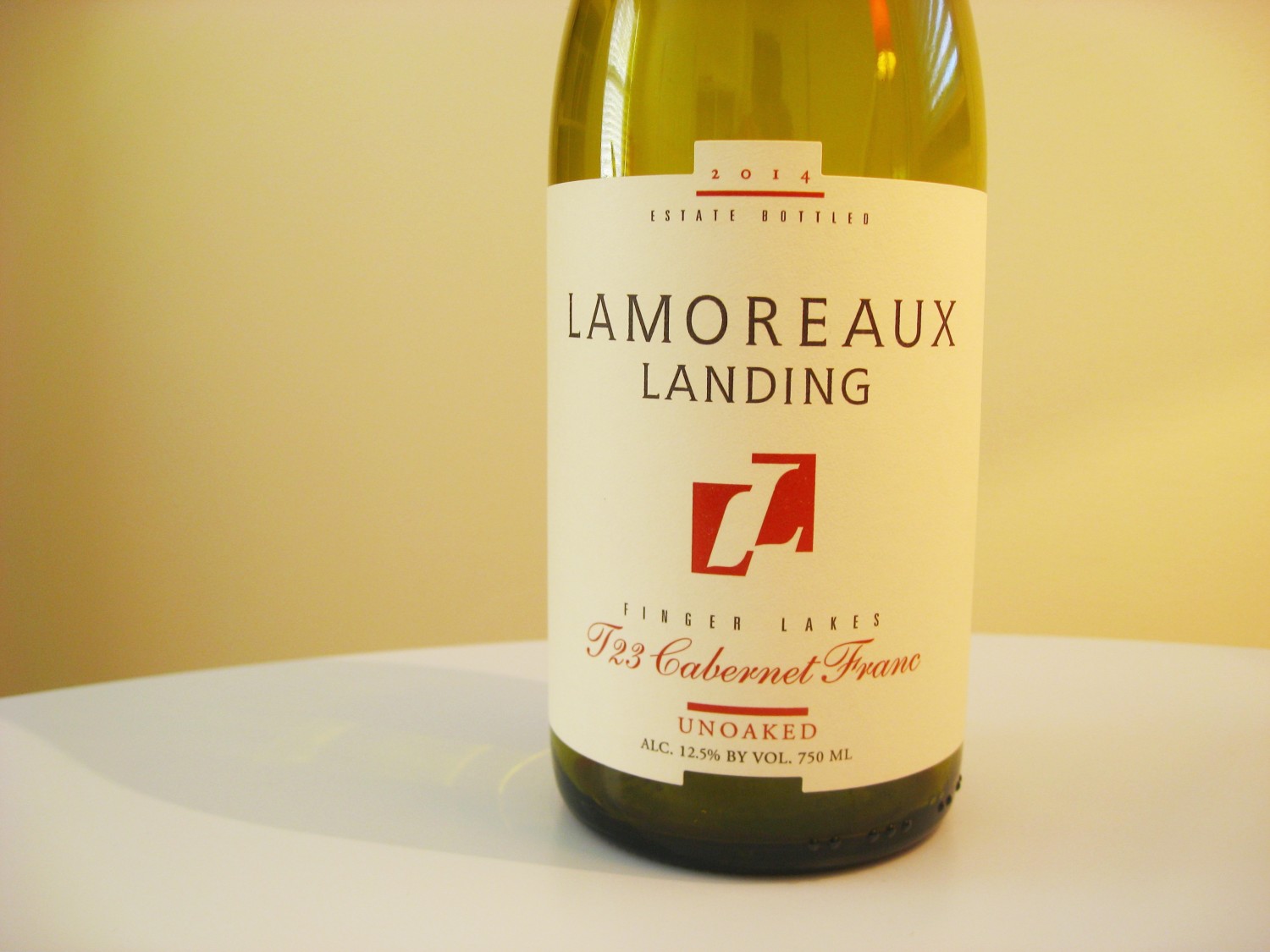 Lamoreaux Landing, T23 Cabernet Franc Unoaked 2014, Finger Lakes, New York, Wine Casual