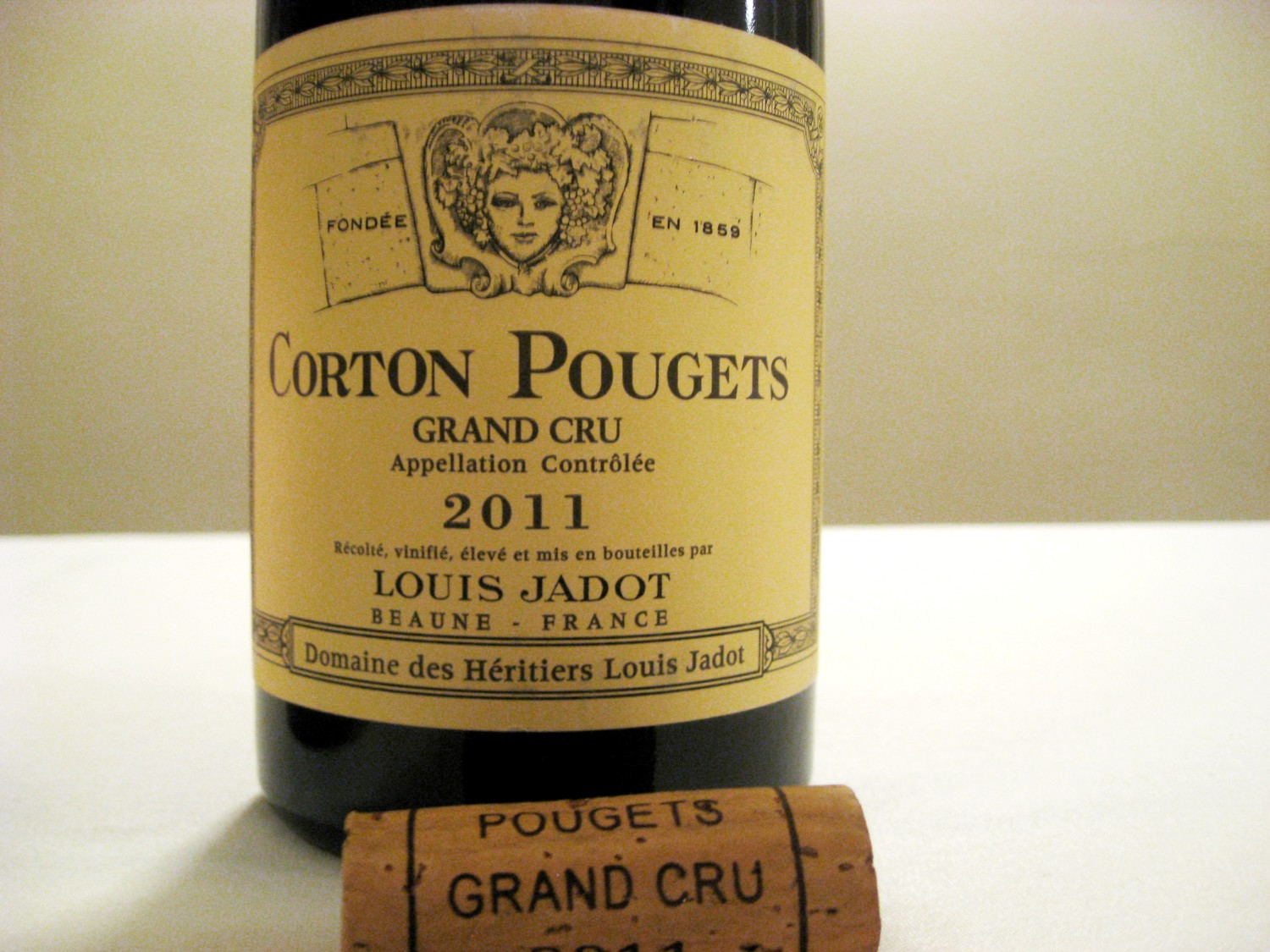 Domaine des Héritiers Louis Jadot, Corton-Pougets Grand Cru 2011, Beaune, France, Wine Casual
