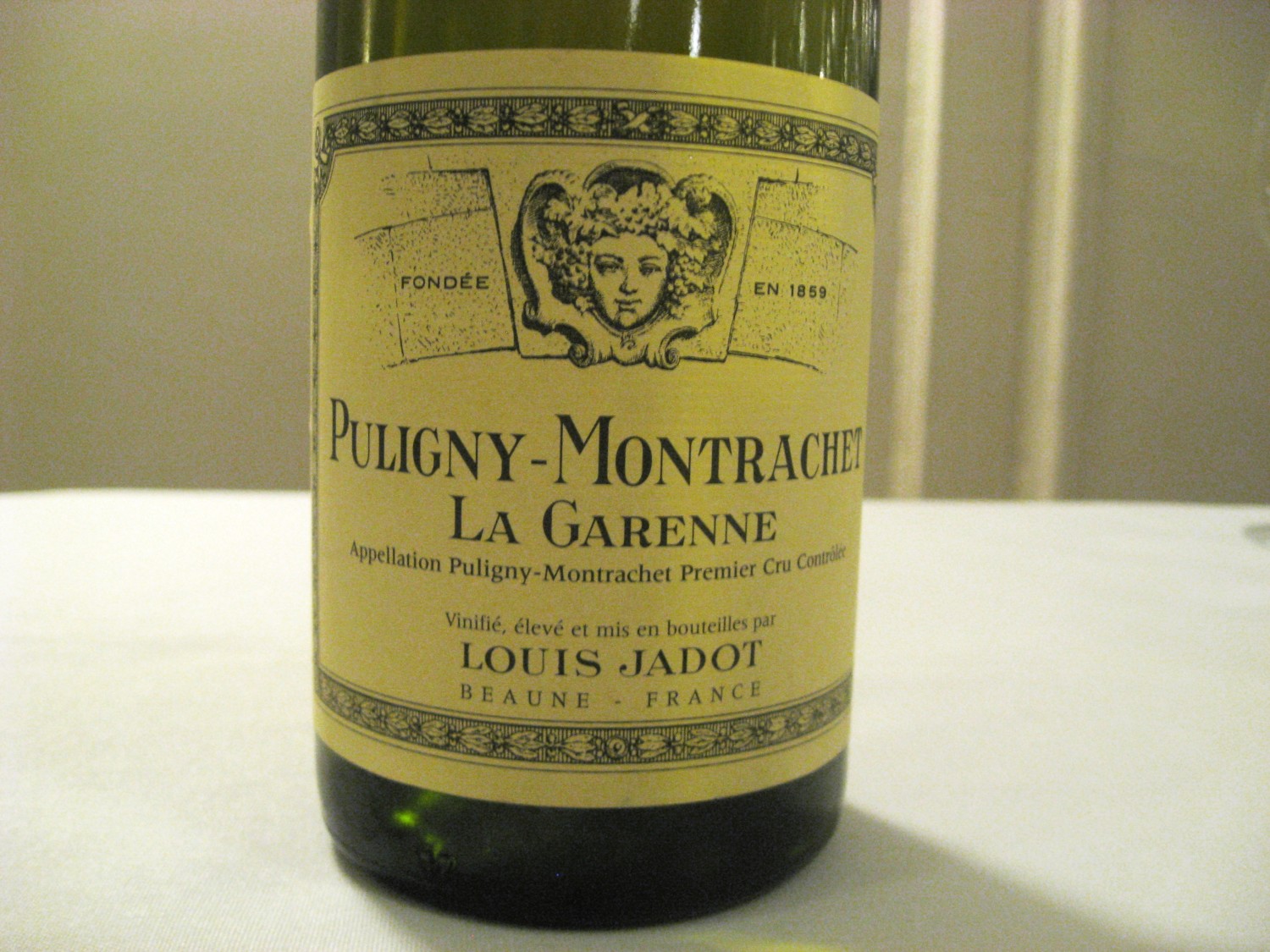 Domaine Louis Jadot, Puligny-Montrachet Premier Cru La Garenne 2012, Beaune, France, Wine Casual