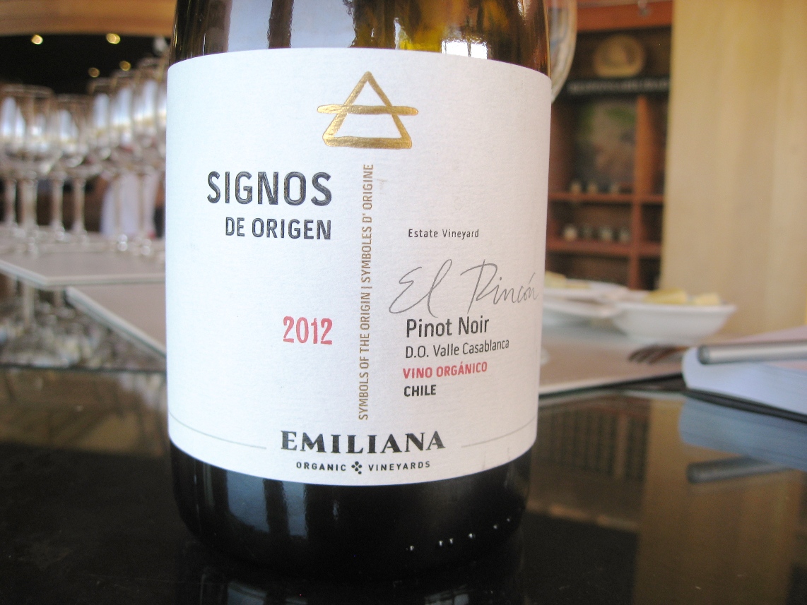 Emiliana Signos de Origen, El Rincón Pinot Noir 2012, Casablanca Valley, Chile, Wine Casual
