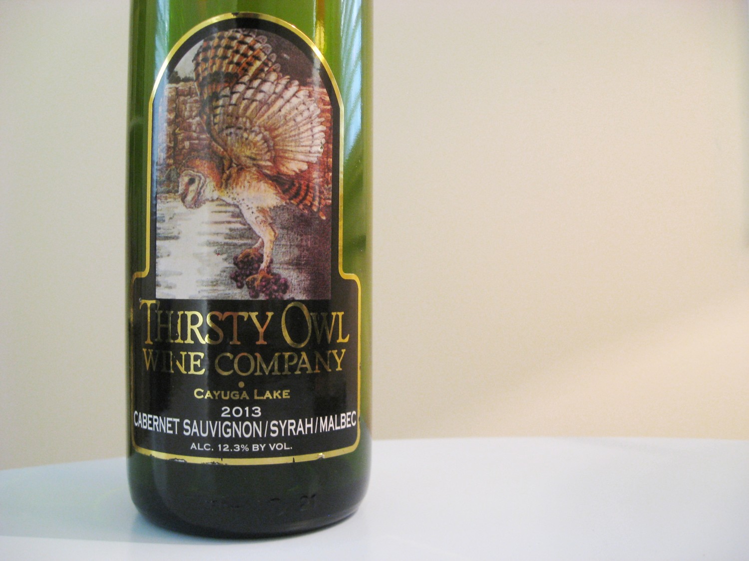 Thirsty Owl Wine Company, Cabernet Sauvignon-Syrah-Malbec 2013, Cayuga Lake, New York, Wine Casual