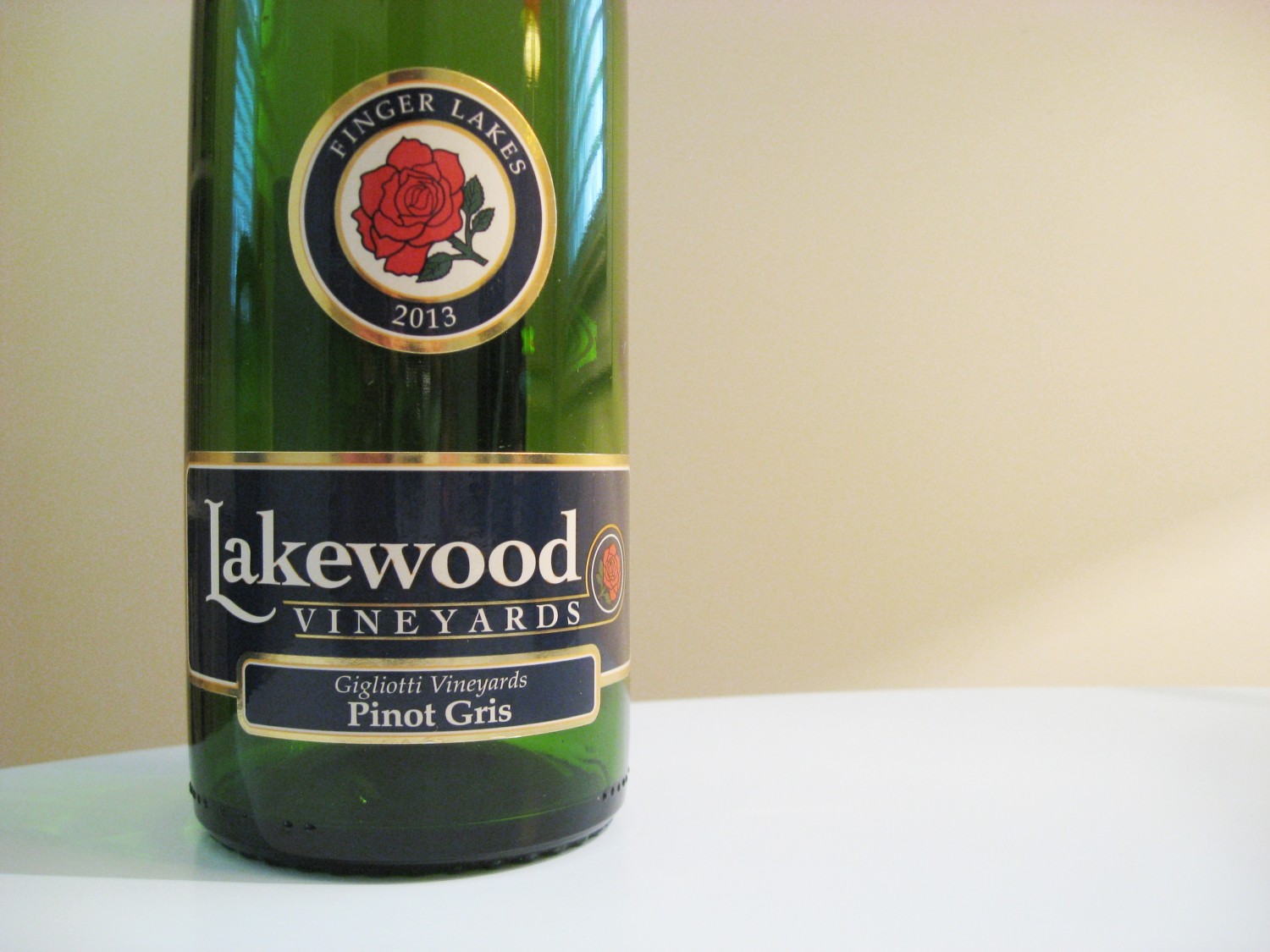 Lakewood Vineyards, Pinot Gris 2013, Gigliotti Vineyards, Finger Lakes, New York, Wine Casual