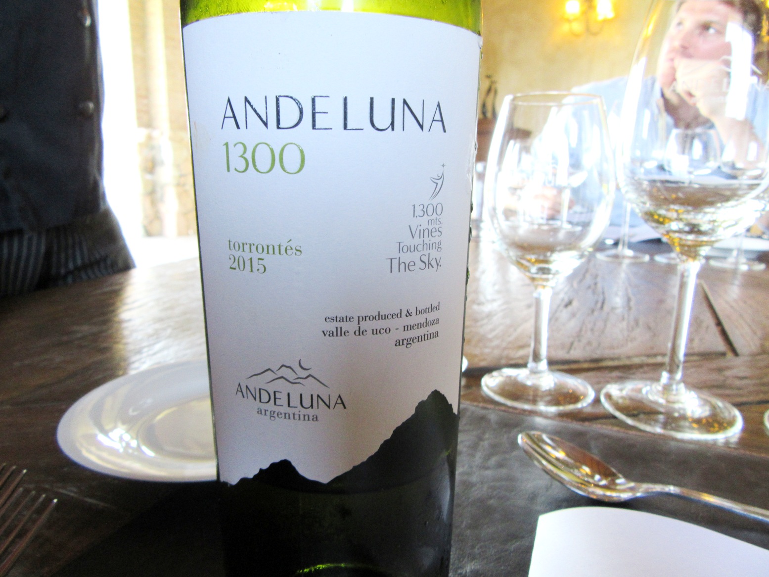 Andeluna, 1300 Torrontés 2015, Uco Valley, Mendoza, Argentina, Wine Casual