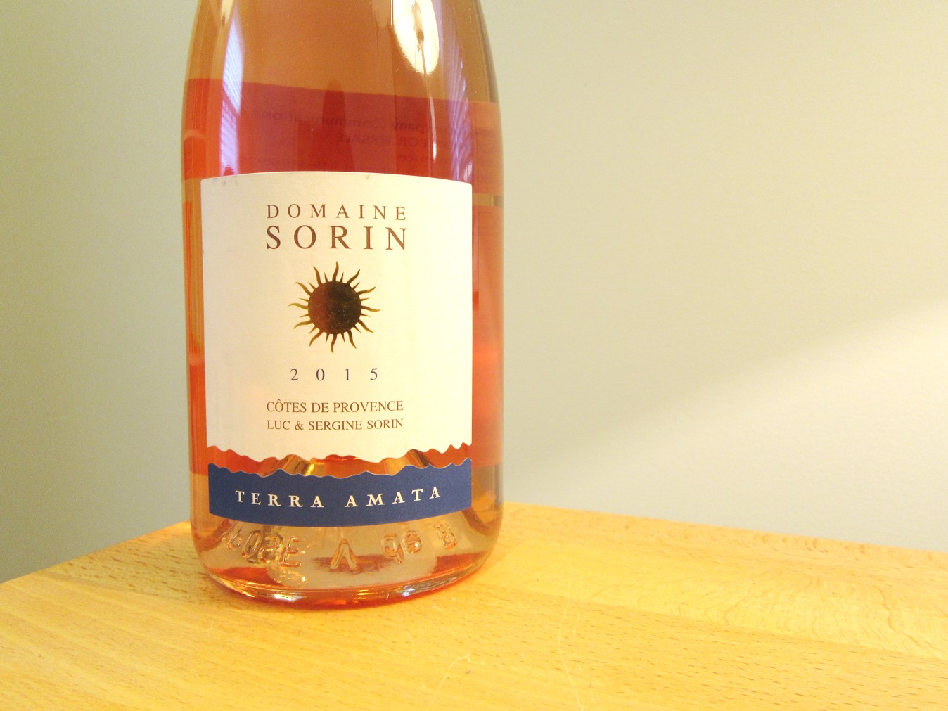 Domaine Sorin, Terra Amata Rosé 2015, Côtes de Provence, France, Wine Casual