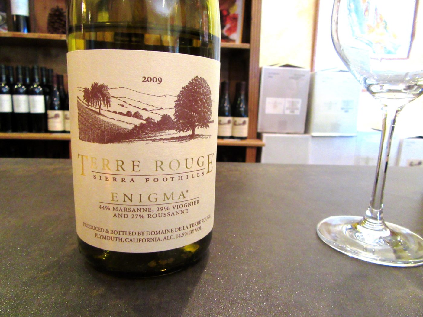Domaine de la Terre Rouge, Enigma 2009, Sierra Foothills, California, Wine Casual