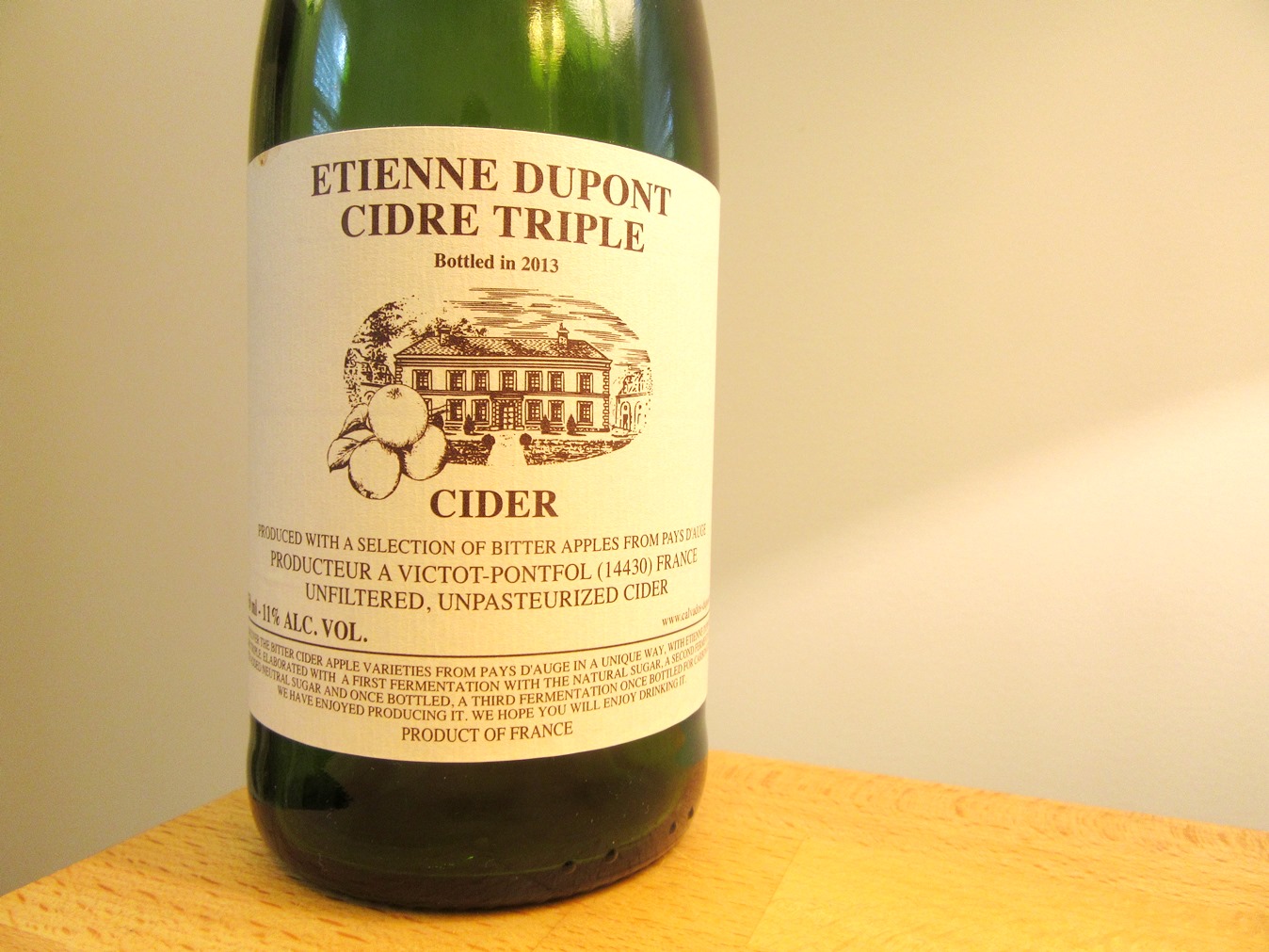 Photo Credit: Wine Casual, Etienne Dupont, Cidre Triple Cider 2013, Pays D’Auge, France