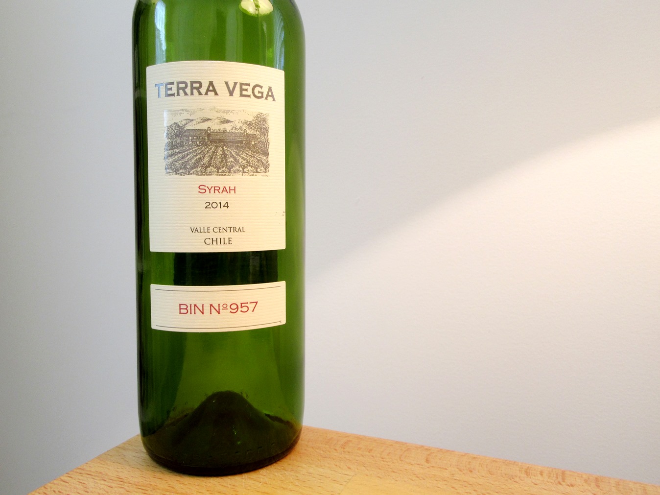 Terra Vega, Bin No. 957 Syrah 2014, Central Valley, Chile, Wine Casual