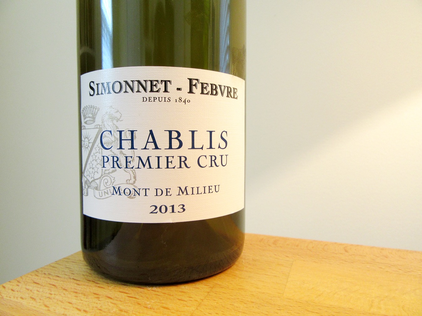 Simonnet-Febvre, Mont de Milieu Chablis Premier Cru 2013, France, Wine Casual