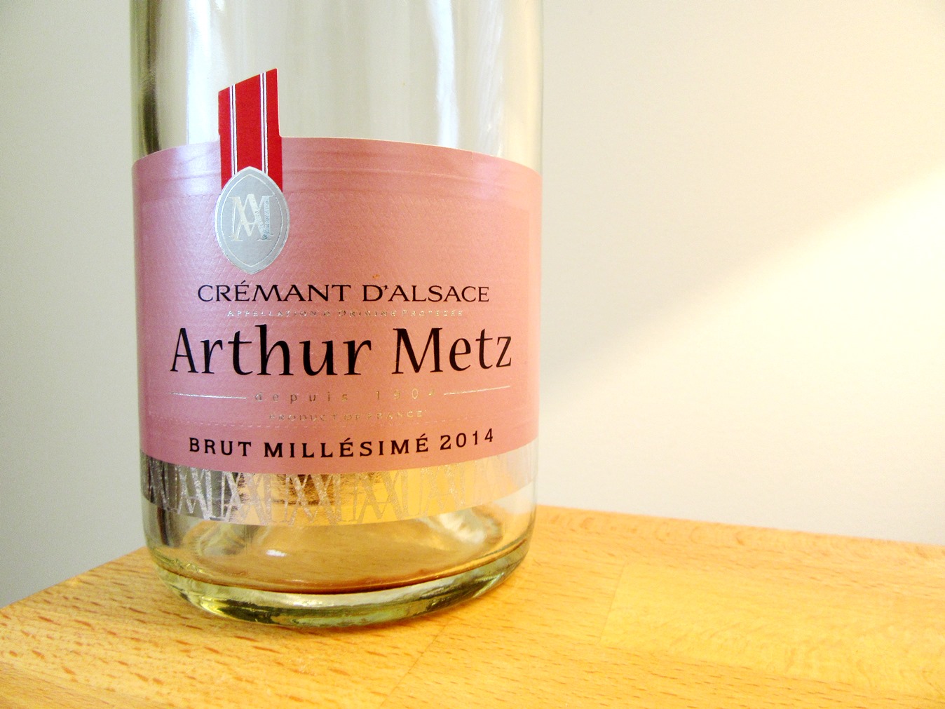 Arthur Metz, Cremant d’Alsace Rosé Brut Millésimé 2014, Alsace, France, Wine Casual