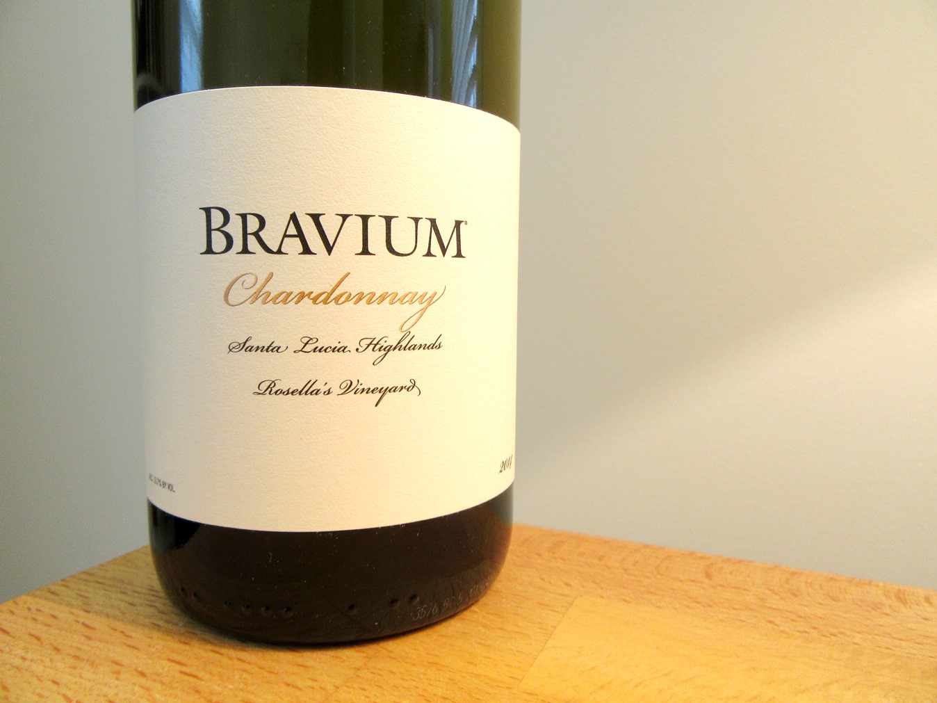 Bravium, Chardonnay 2014, Rosella’s Vineyard, Santa Lucia Highlands, California, Wine Casual