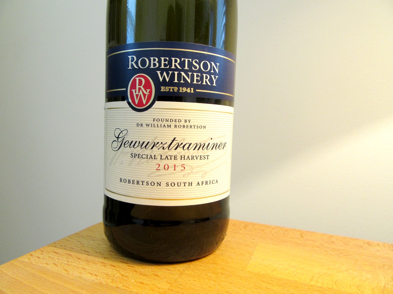 Robertson Winery, Special Late Harvest Gewurztraminer 2015, Robertson, South Africa, Wine Casual