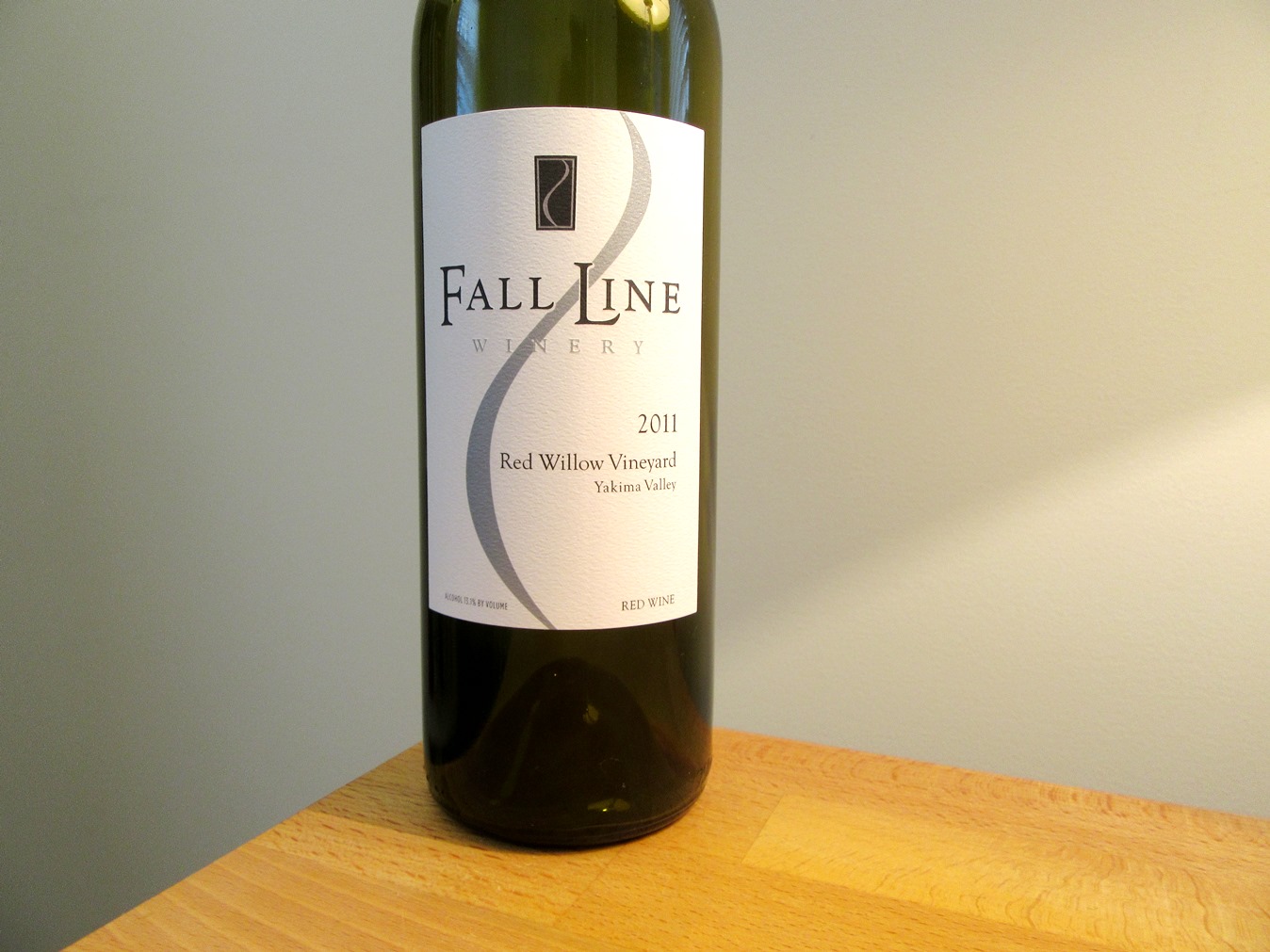 Fall Line Winery, Red Wine 2011, Red Willow Vineyard, Yakima Valley, Washington, Wine Casual