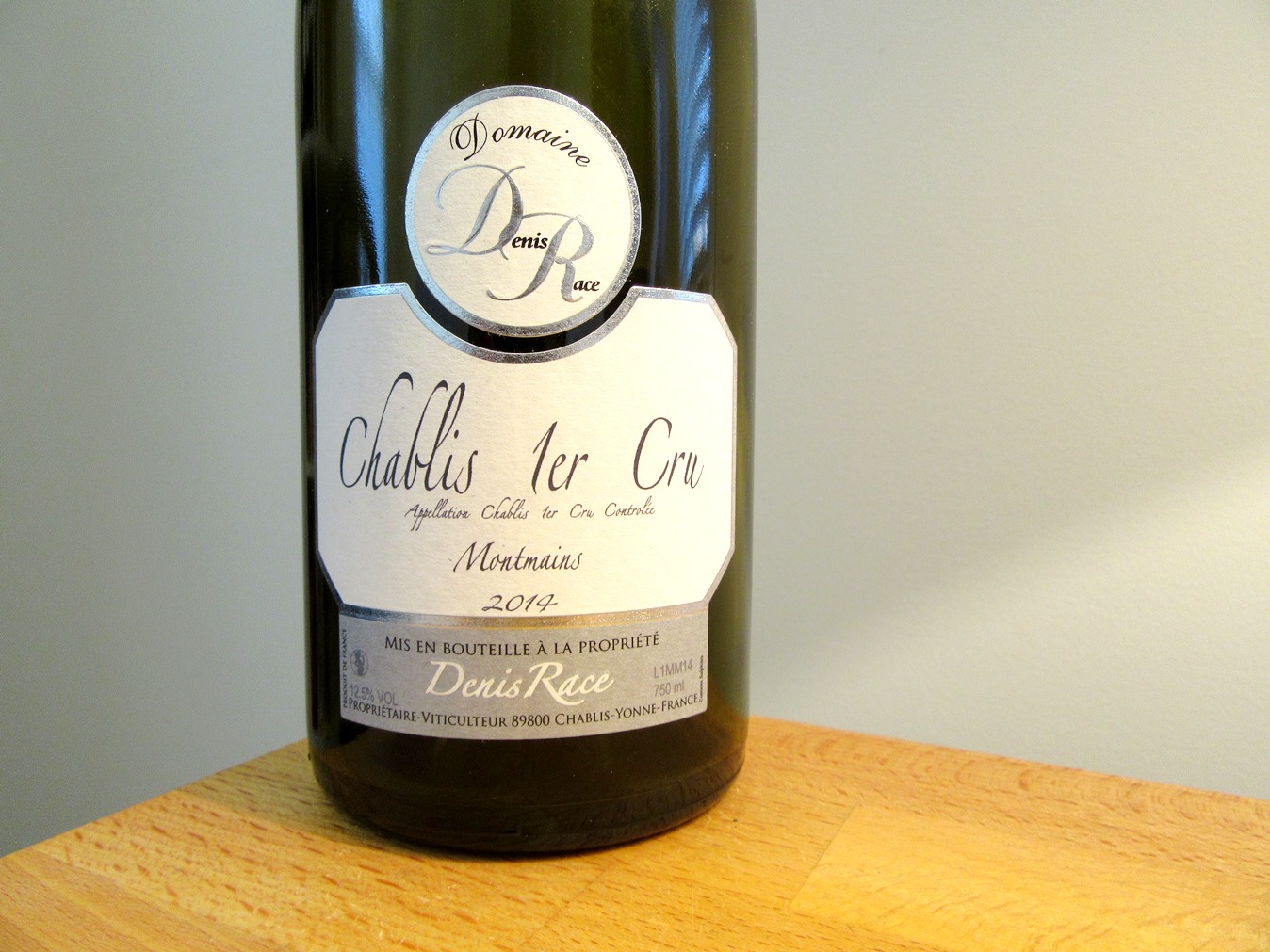 Domaine Denis Race, Chablis Premier Cru 2014 Montmains, France, Wine Casual