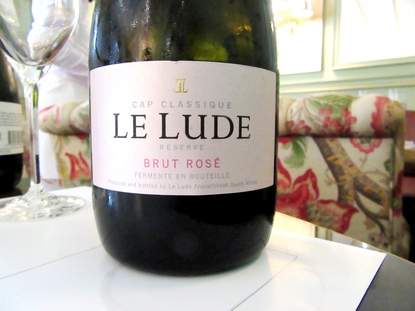 Le Lude, Methode Cap Classique Reserve Brut Rosé, Western Cape, South Africa, Wine Casual