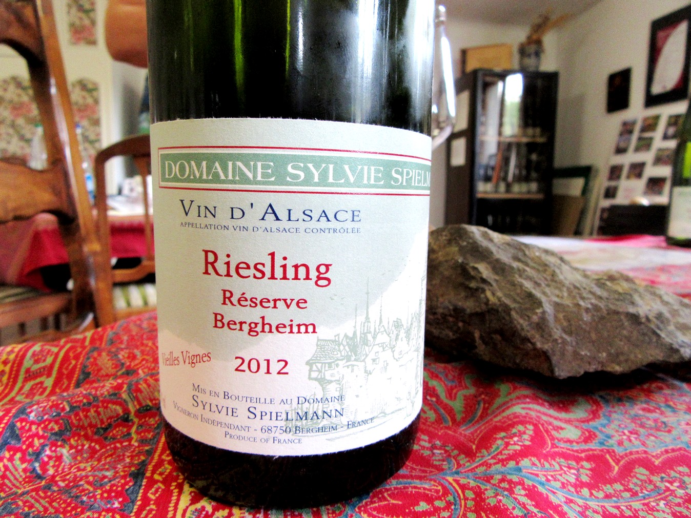 Domaine Sylvie Spielmann, Reserve Bergheim Vieilles Vignes Riesling 2012, Bergheim, Alsace, France, Wine Casual