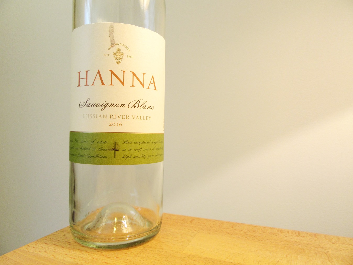 Hanna, Sauvignon Blanc 2016, Russian River Valley, California, Wine Casual
