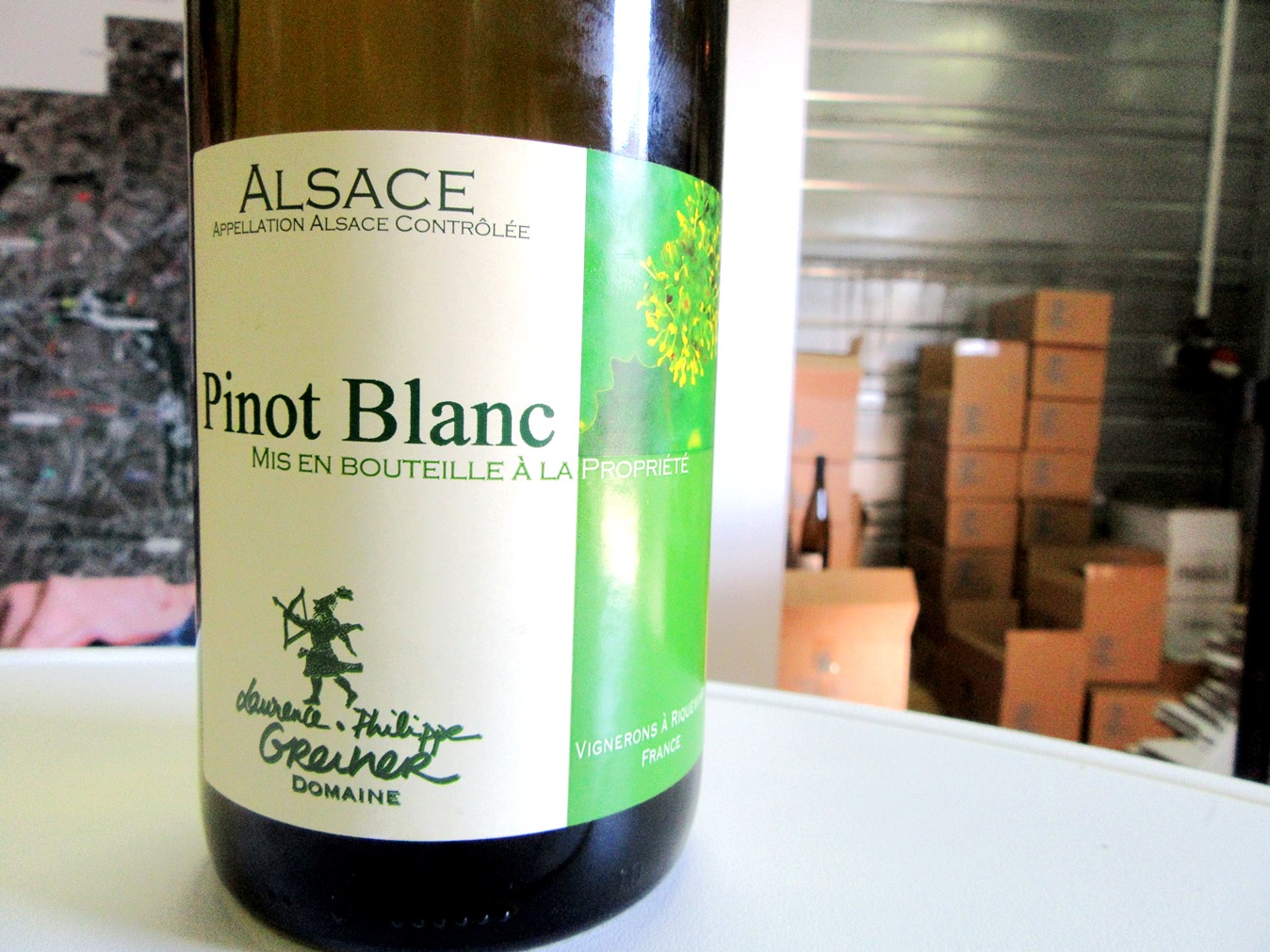 Domaine Laurence Phillipe Greiner, Les Amandiers Pinot Blanc 2013, Alsace, France, Wine Casual