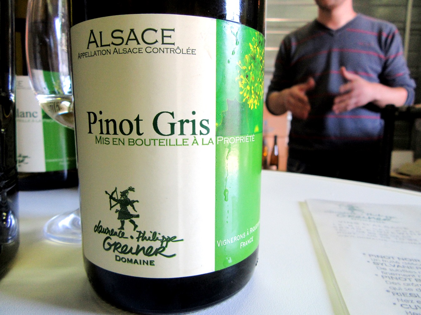 Domaine Laurence Phillipe Greiner, Pinot Gris 2015, Alsace, France