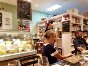 Laura Downey leads cheese tasting at Fairfield Cheese