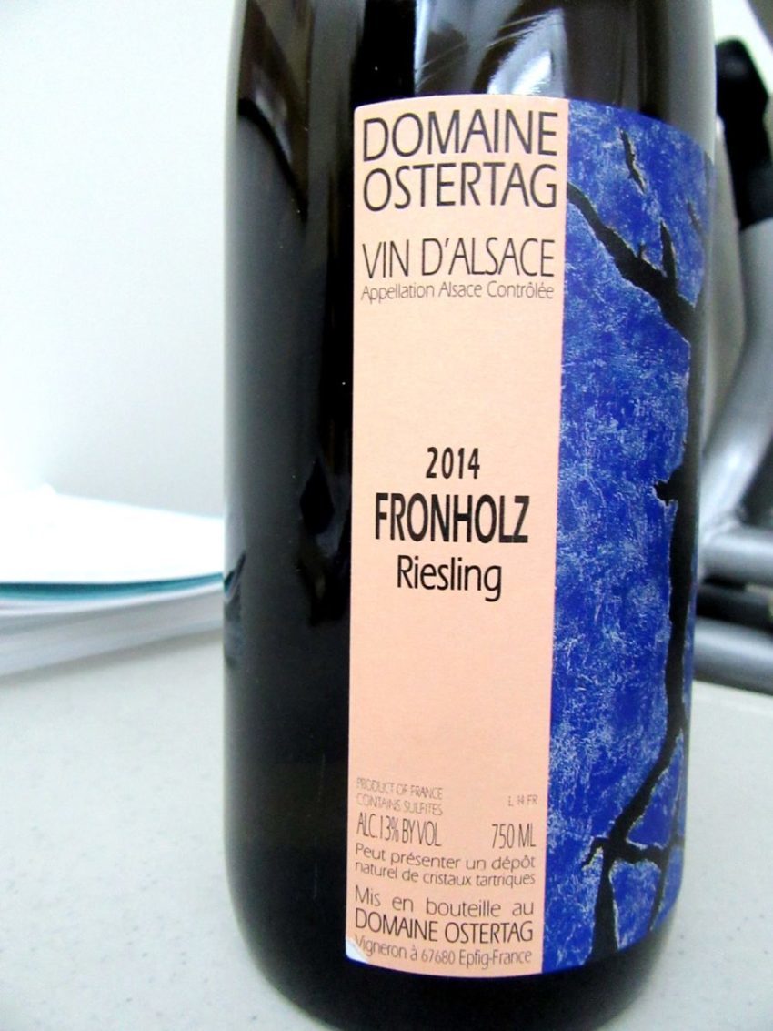 Domaine Ostertag, Fronholz Riesling 2014, Alsace, France, Wine Casual