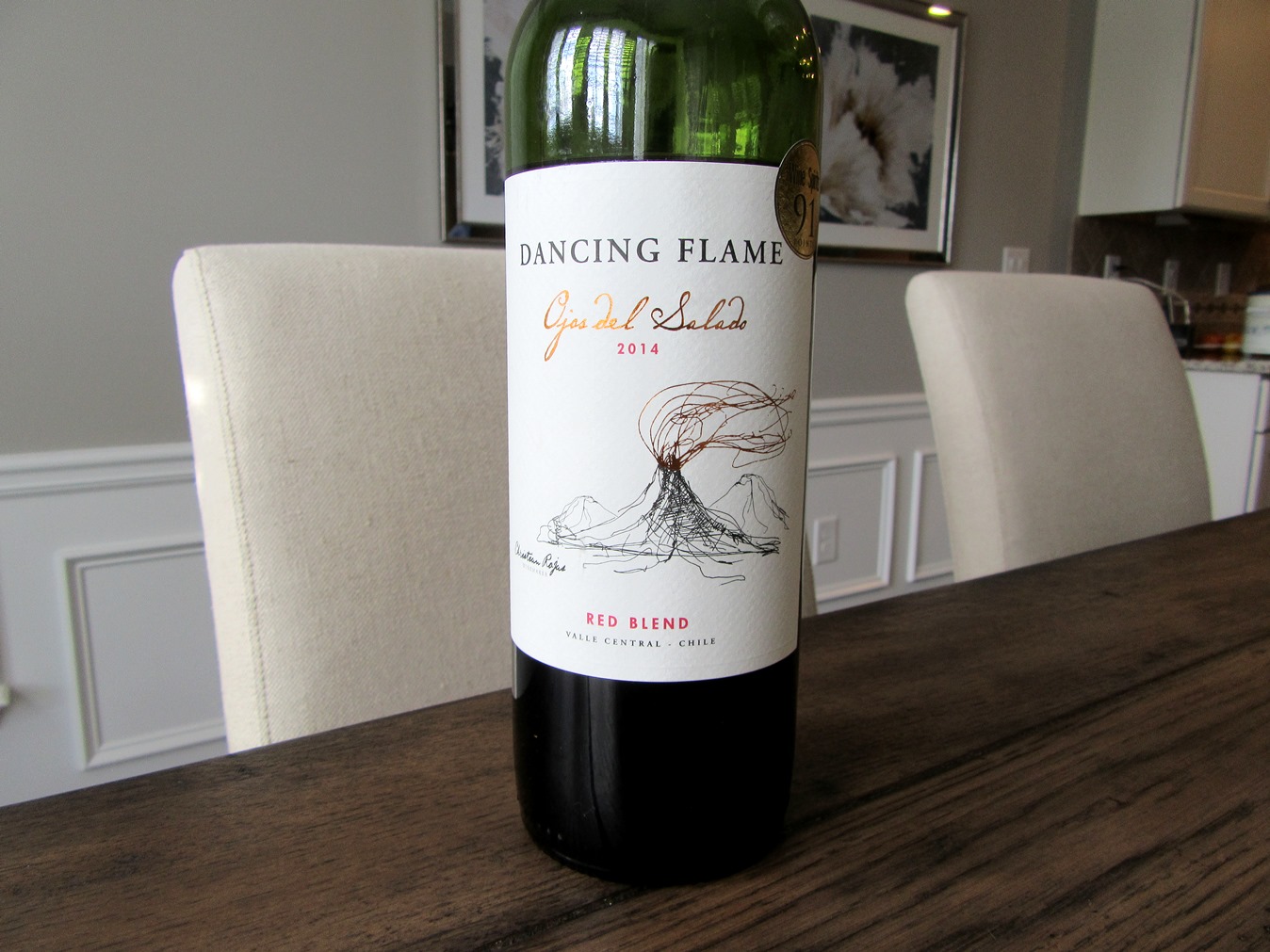 Ojos del Salado, Dancing Flame Red Blend 2014, Central Valley, Chile, Wine Casual