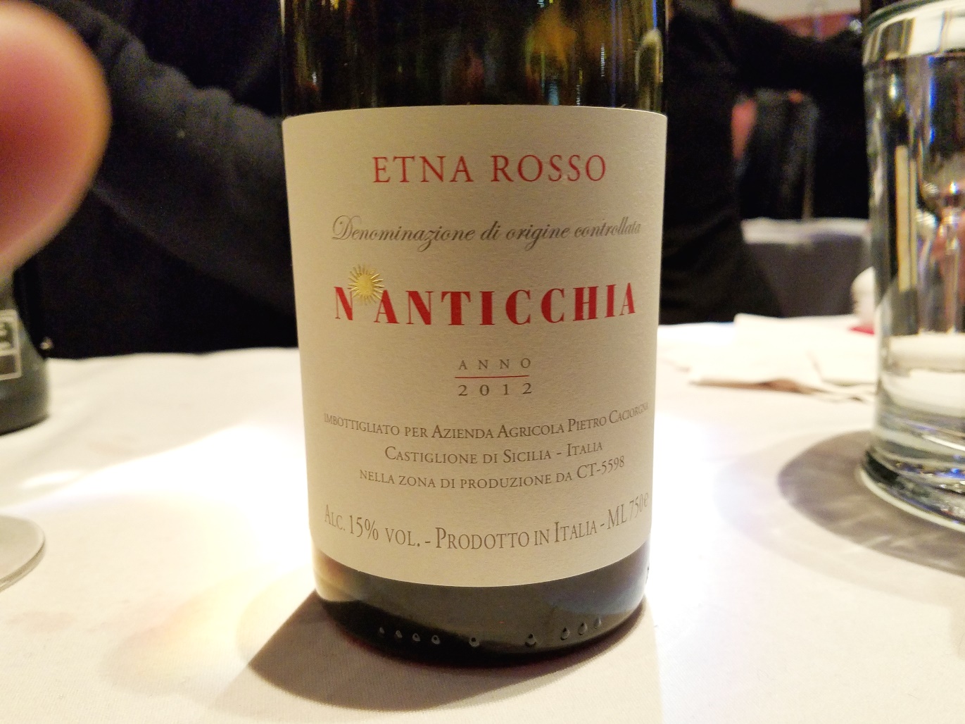 Pietro Caciorgna Etna Rosso, N’Anticchia 2012, Sicily, Italy, Wine Casual