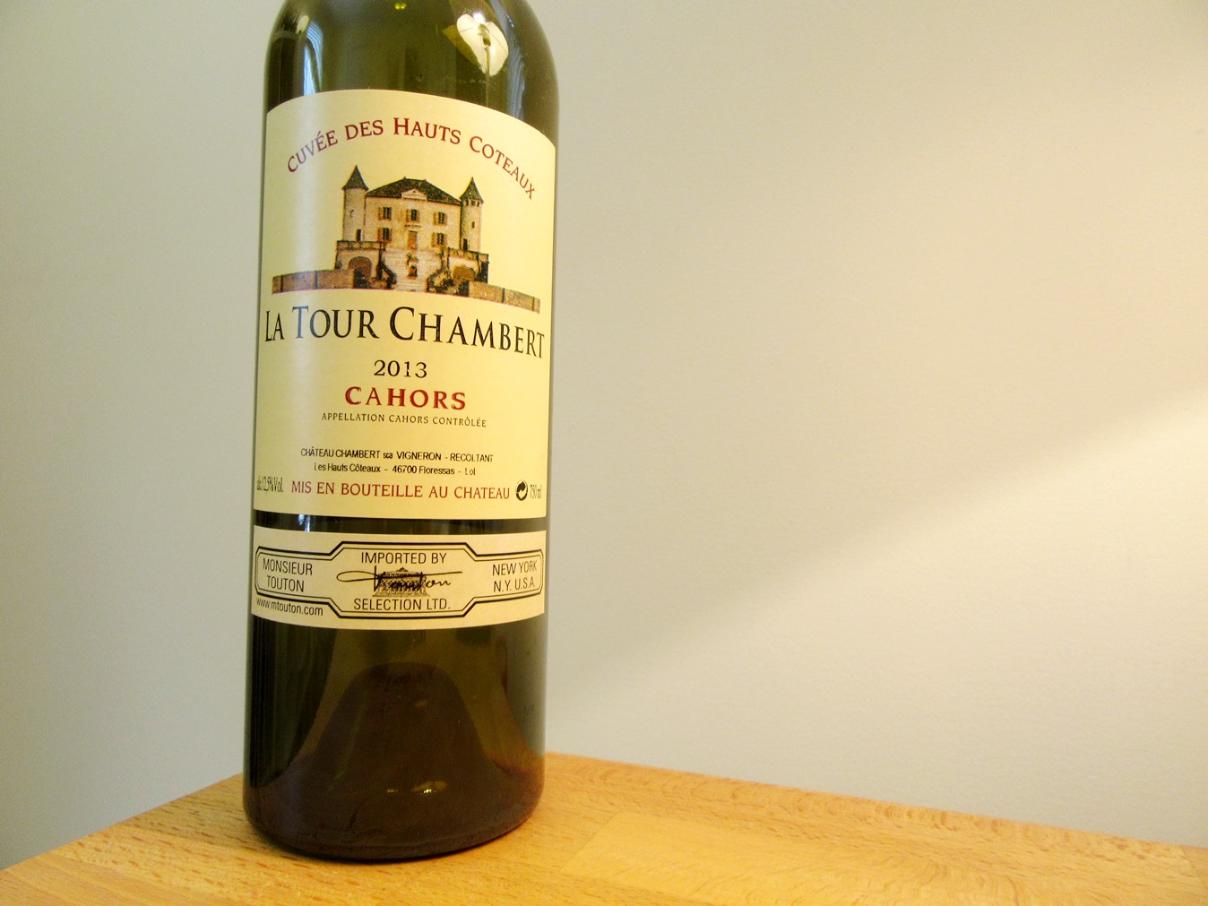 Château Chambert, La Tour Chambert Cuvée Des Hauts Coteaux Cahors 2013, Cahors, France, Wine Casual