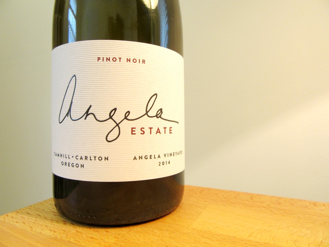 Angela Estate, Angela Vineyard Pinot Noir 2014, Yamhill-Carlton, Oregon, Wine Casual