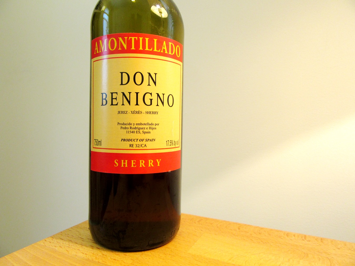 Don Benigno, Amontillado Sherry, Jerez, Spain, Wine Casual