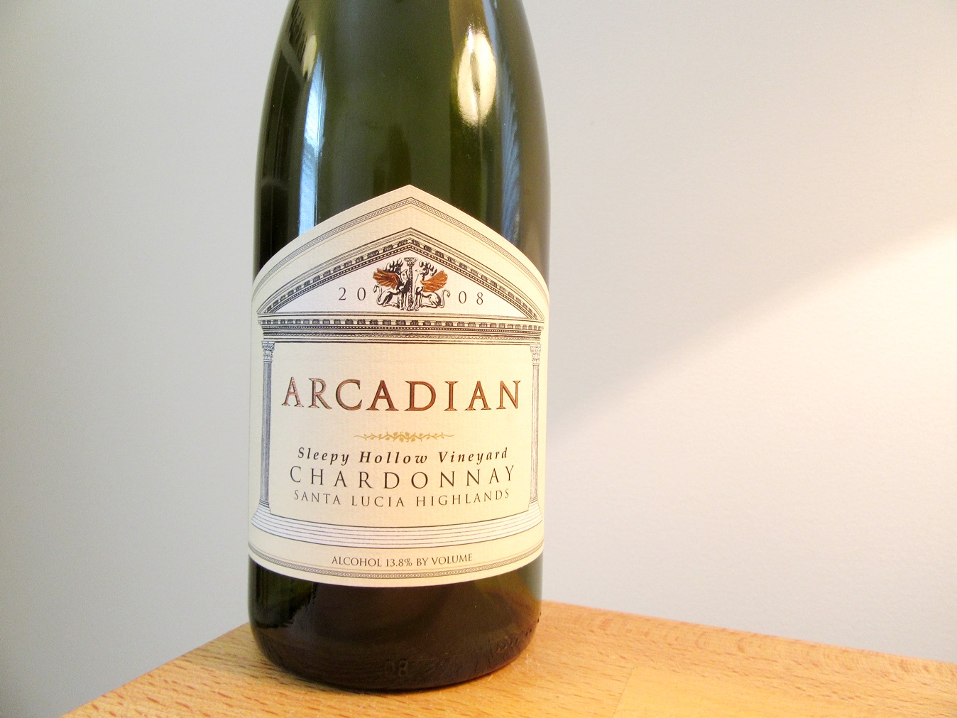 Arcadian, Sleepy Hollow Vineyard Chardonnay 2008, Santa Lucia Highlands, California, Wine Casual