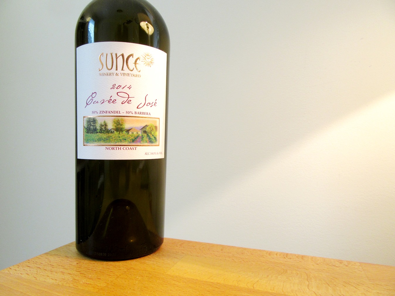 Sunce Winery & Vineyard, Cuvée de José 2014, North Coast, California. Wine Casual