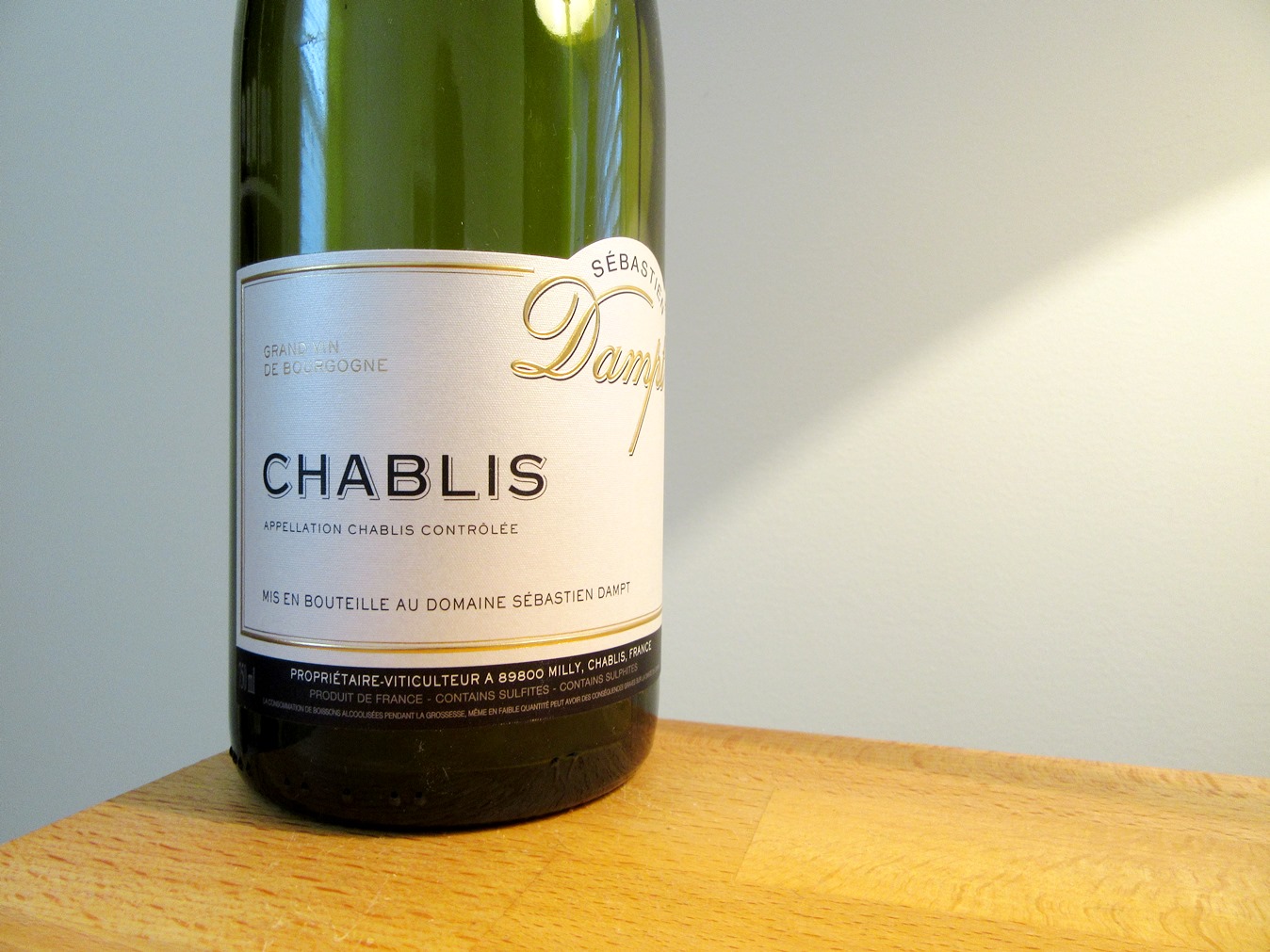 Sébastien Dampt, Chablis 2016, Burgundy, France, Wine Casual