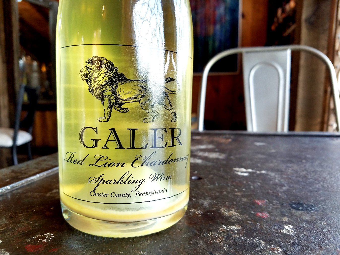 Galer Estate, Red Lion Chardonnay Sparkling Wine, Chester County, Pennsylvania, Wine Casual