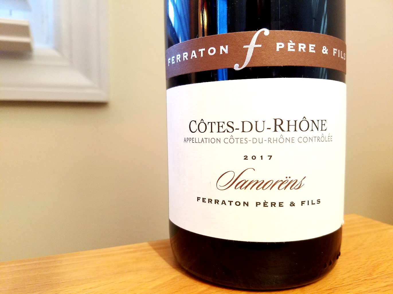 Ferraton Père & Fils, Samorëns Côtes-du-Rhône 2017, Rhone, France, Wine Casual