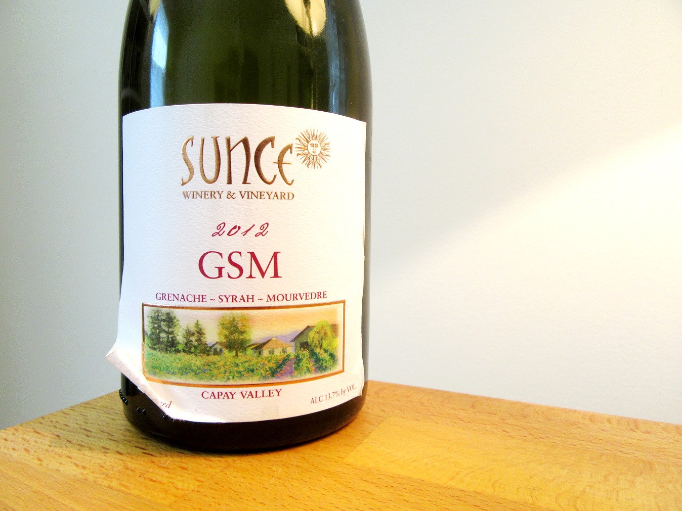 Sunce Winery & Vineyard, Grenache-Syrah-Mourvedre GSM 2012, Capay Valley, Herren Vineyard, California , Wine Casual
