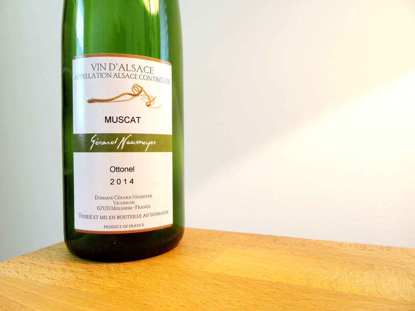 Domaine Gérard Neumeyer, Muscat Ottonel 2014, Alsace, France, Wine Casual