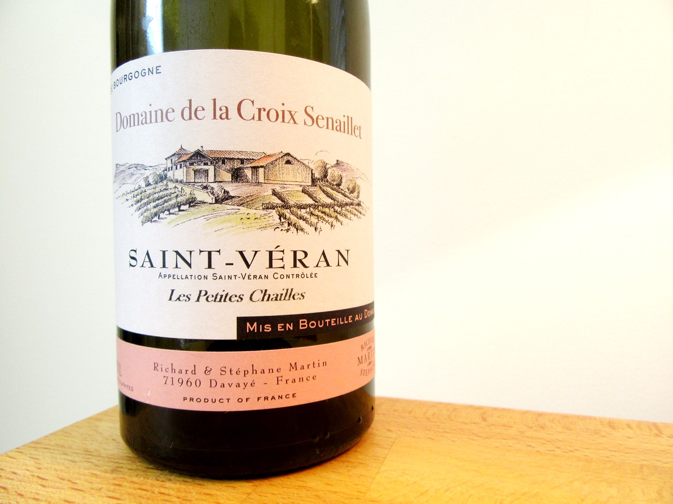 Domaine de la Croix Senaillet, Saint-Véran, Les Petites Chailles 2015, Burgundy, France, Wine Casual