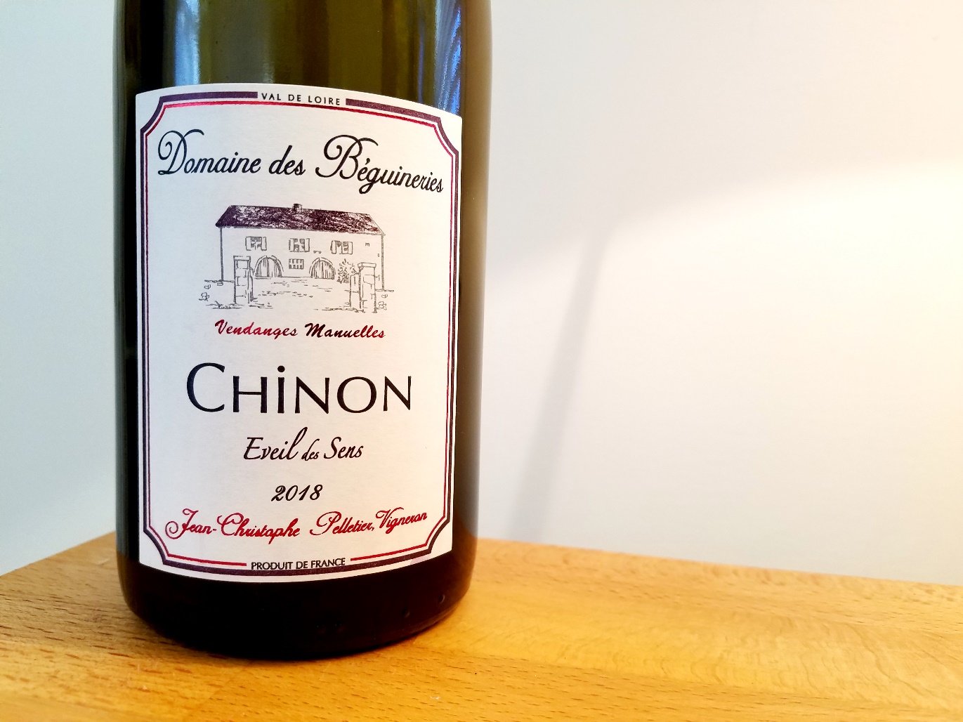 Domaine Béguineries, Éveil des Sens Chinon 2018, Loire, France, Wine Casual