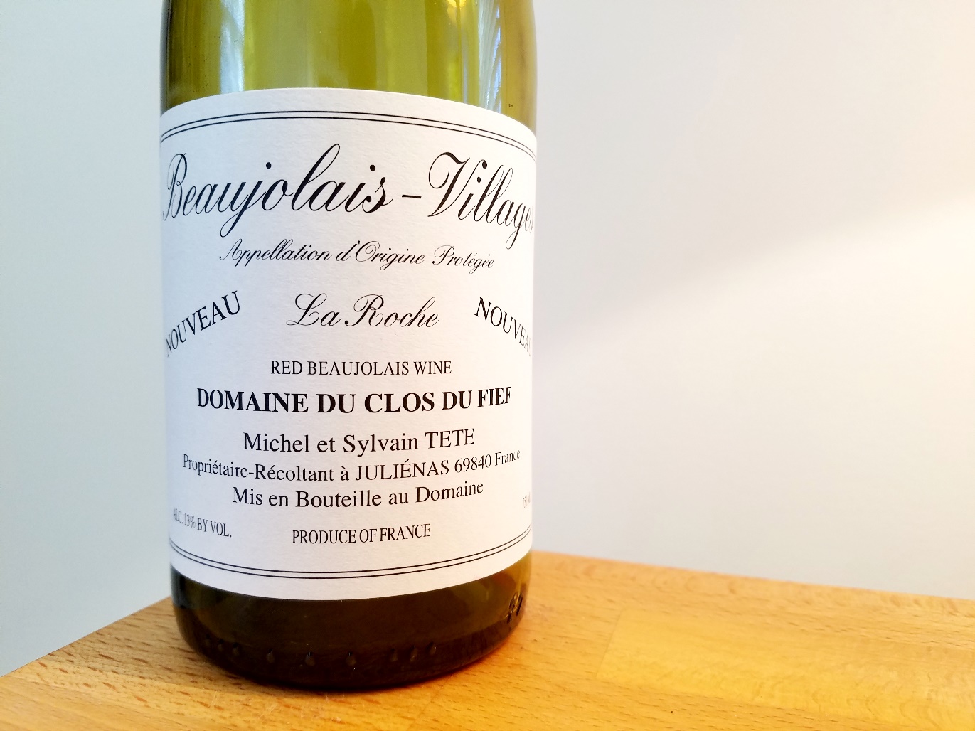 Michel et Sylvain Tete Domaine Du Clos Du Fief, La Roche Beaujolais Nouveau 2019, France, Wine Casual