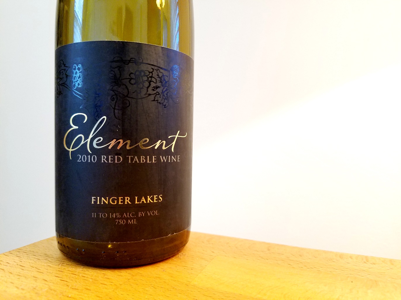 Element Winery, Red Table Wine 2010, Finger Lakes, New York, Wine Casual