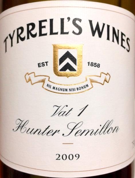Tyrrell’s, Winemaker’s Selection, Vat 1 Semillon 2009, Hunter Valley, New South Wales, Australia, Wine Casual