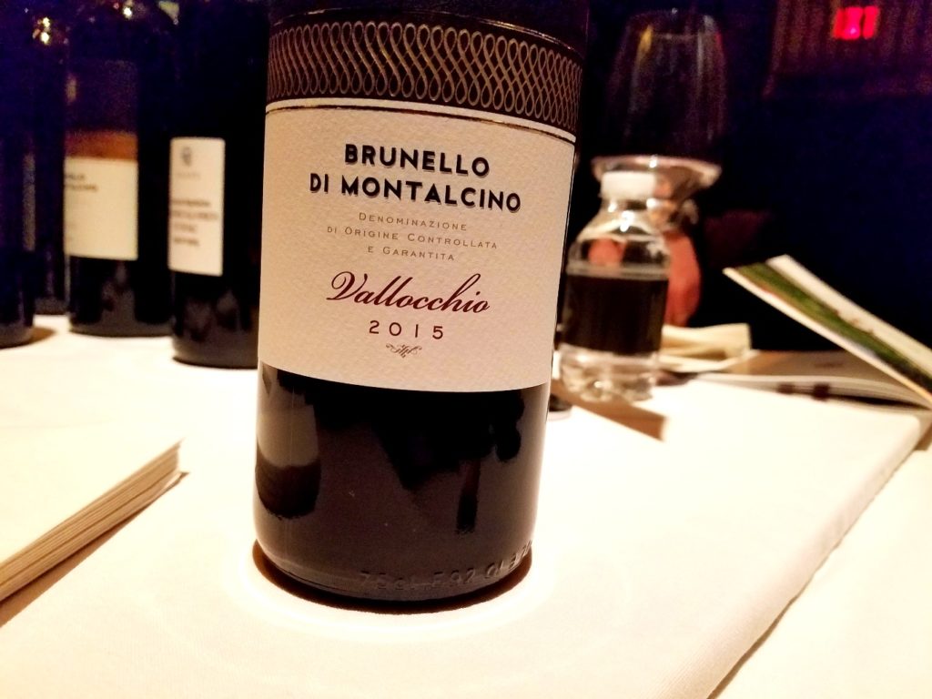 Vallocchio Brunello Di Montalcino 2015, Benvenuto Brunello 2020 New York City, Wine Casual