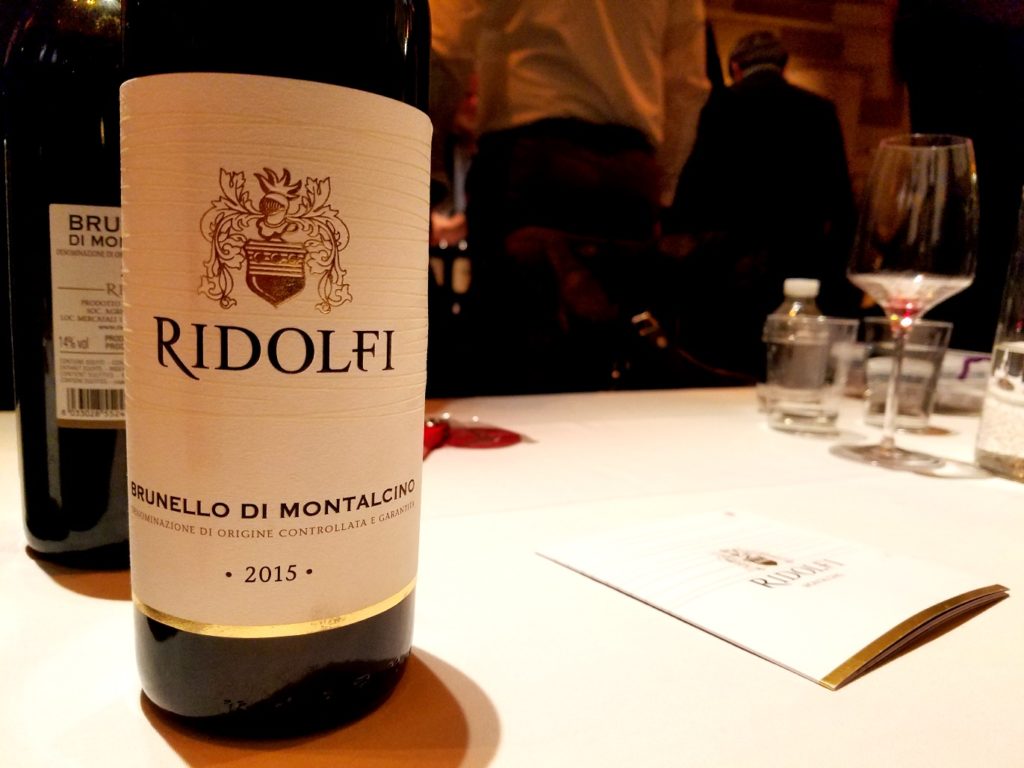 Ridolfi Brunello di Montalcino 2015, Benvenuto Brunello 2020 New York City, Wine Casual