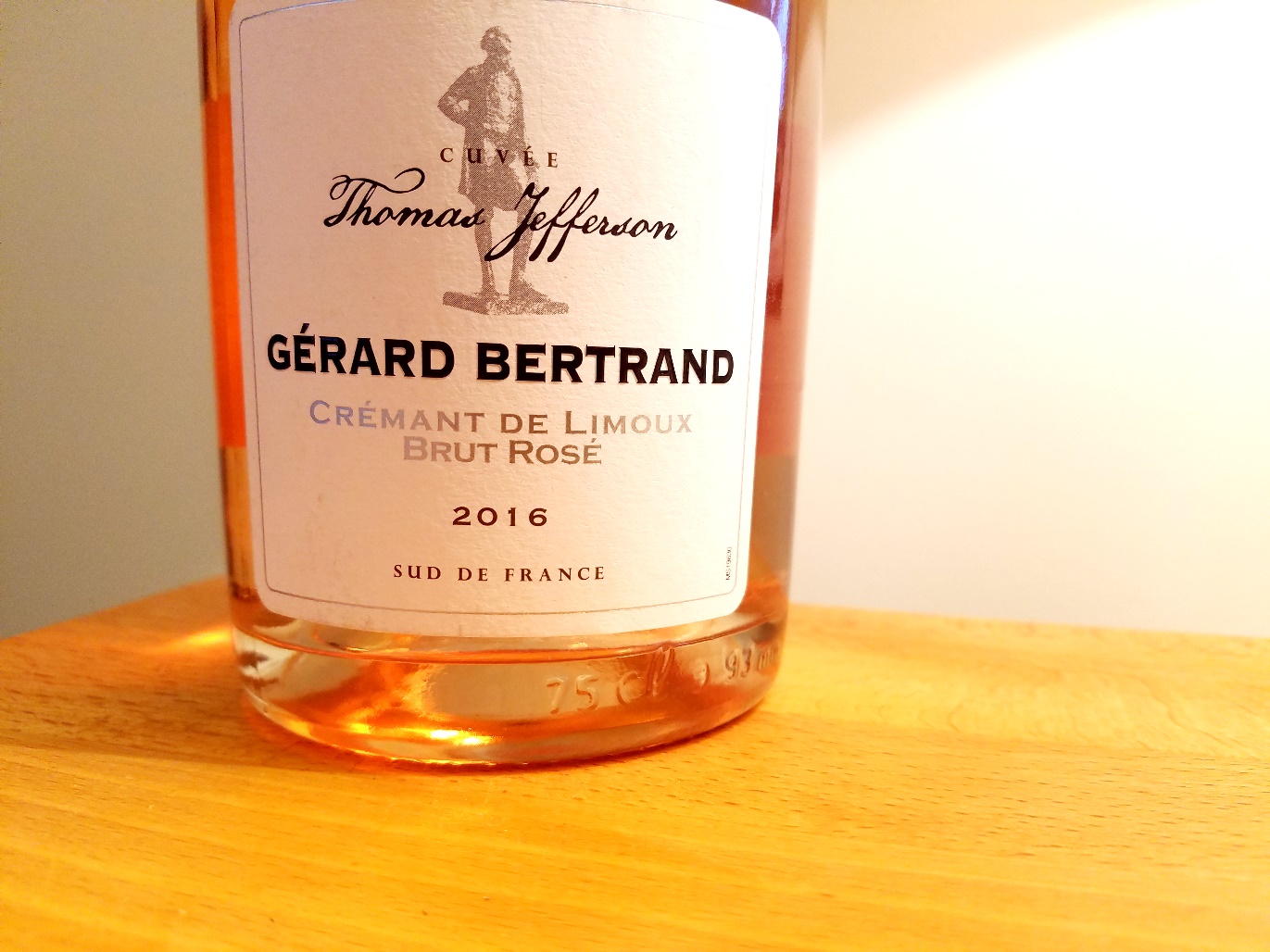 Gérard Bertrand, Thomas Jefferson Crémant de Limoux Brut Rosé 2016, France, Wine Casual