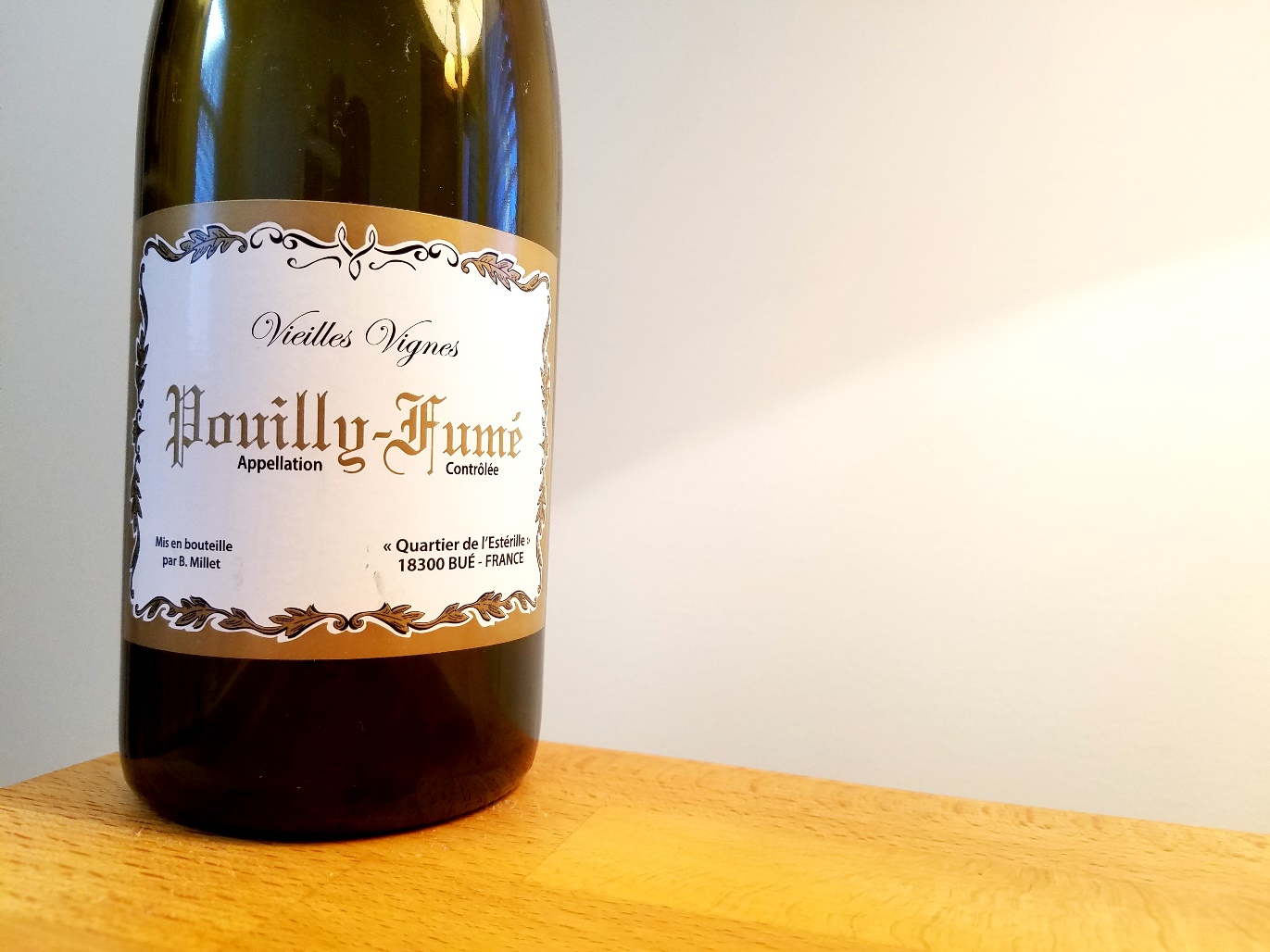 B. Millet, Vieilles Vignes Pouilly-Fumé 2018, Loire, France, Wine Casual