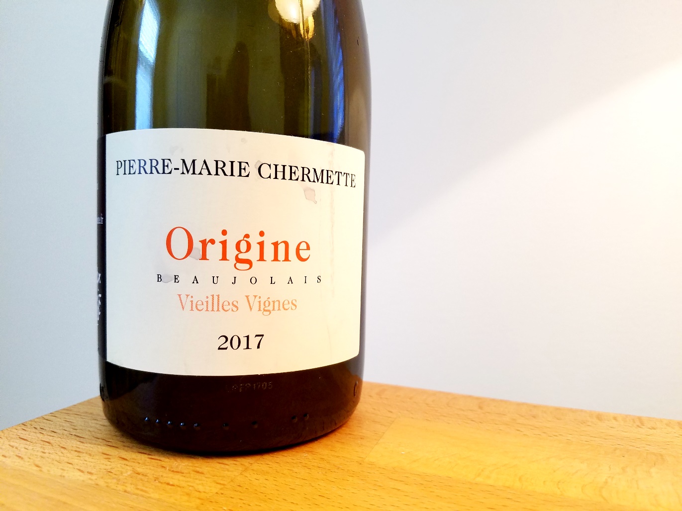 Pierre-Marie Chermette, Domaine du Vissoux Origine Vieilles Vignes Beaujolais 2017, Burgundy, France, Wine Casual